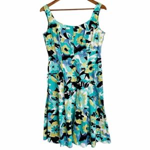 Scarlett Watercolor Floral Cotton Sundress Size 6